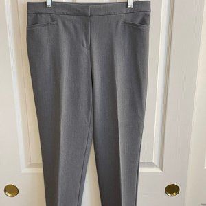 Ladies Tahari Grey Straight Leg Trouser